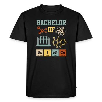 Baccalauréat en chimie Baccalauréat ès sciences - T-shirt Premium bio Homme - noir - Devant - Nico (187cm)