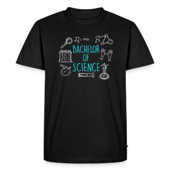 Bachelor of Science 2022 Bachelor's Degree - Men's Premium Organic T-Shirt - black - Front - Nico (187cm)