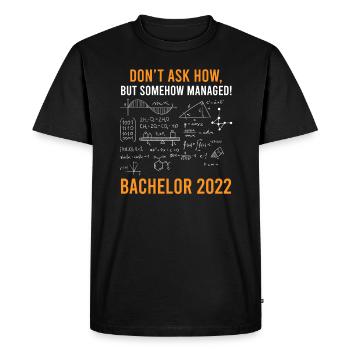 Bachelor Degree 2022 Bachelor - Men's Premium Organic T-Shirt - black - Front - Nico (187cm)