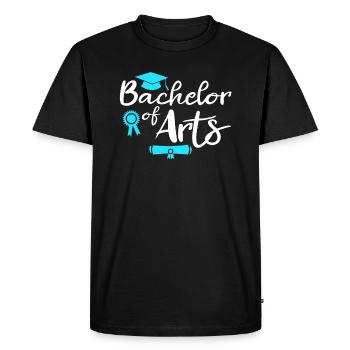 Baccalauréat ès arts Baccalauréat ès arts - T-shirt Premium bio Homme - noir - Devant - Nico (187cm)