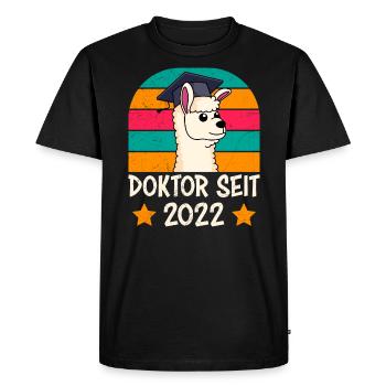 Doctor since 2022 Doctoral Thesis Dissertation - Men's Premium Organic T-Shirt - black - Front - Nico (187cm)