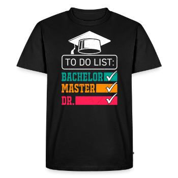 Docteur 2022 Doctorat doctorat réussi - T-shirt Premium bio Homme - noir - Devant - Nico (187cm)