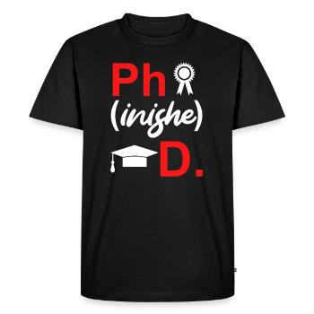 Disputation 2022 Thèse de doctorat - T-shirt Premium bio Homme - noir - Devant - Nico (187cm)