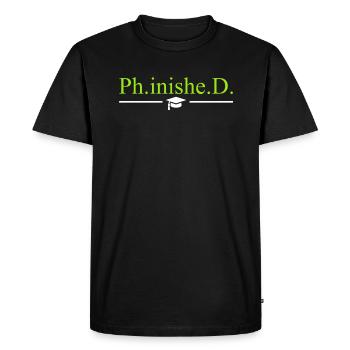 Doctor 2022 Doctorate Doctorate Doctoral Thesis - Men's Premium Organic T-Shirt - black - Front - Nico (187cm)