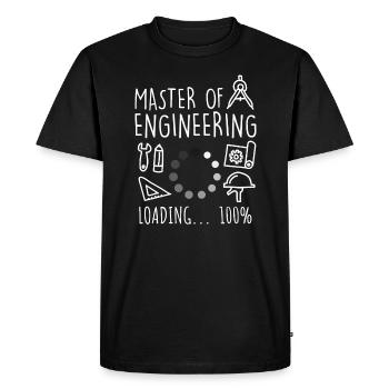 Master of Engineering Master Abschluss - Männer Premium Bio T-Shirt - Schwarz - Vorne - Nico (187cm)