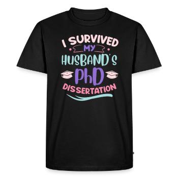Docteur 2022 Thèse de doctorat du mari Mari - T-shirt Premium bio Homme - noir - Devant - Nico (187cm)
