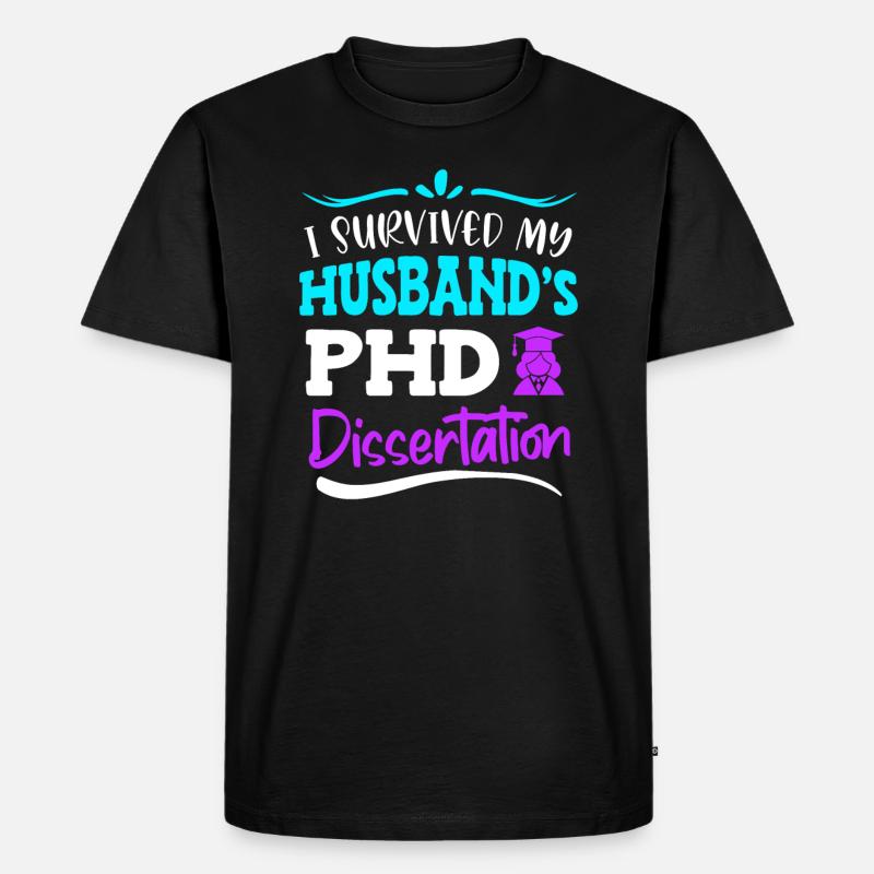 Promotion Doktor 2022 Ehefrau - Männer Premium Bio T-Shirt - Schwarz
