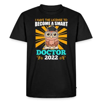 Doctorate 2022 Doctorate Doctorate Dissertation - Men's Premium Organic T-Shirt - black - Front - Nico (187cm)