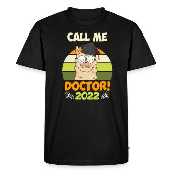 Dissertation Doctorate 2022 Doctoral Thesis - Men's Premium Organic T-Shirt - black - Front - Nico (187cm)