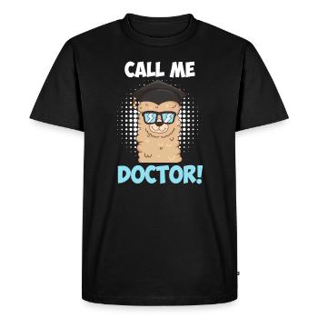 Doctorat 2022 Thèse de doctorat Disputation - T-shirt Premium bio Homme - noir - Devant - Nico (187cm)