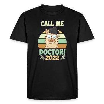 Promotion 2022 Doktorarbeit Doktortitel - Männer Premium Bio T-Shirt - Schwarz - Vorne - Nico (187cm)