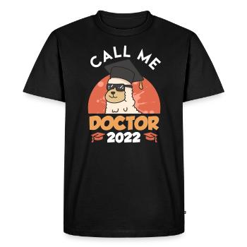 Appelez-moi Docteur 2022 PhD - T-shirt Premium bio Homme - noir - Devant - Nico (187cm)