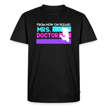 Doctor 2022 Doctorate - Men's Premium Organic T-Shirt - black - Front - Nico (187cm)