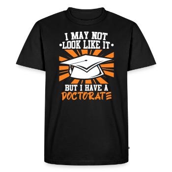 Dissertation Doctorat 2022 Doctorat - T-shirt Premium bio Homme - noir - Devant - Nico (187cm)