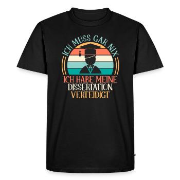 Promotion 2022 Doktor - Männer Premium Bio T-Shirt - Schwarz - Vorne - Nico (187cm)