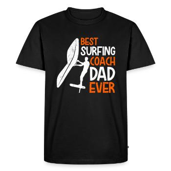 Wing Surf Coach Wing Foiling Dad Papa - T-shirt Premium bio Homme - noir - Devant - Nico (187cm)