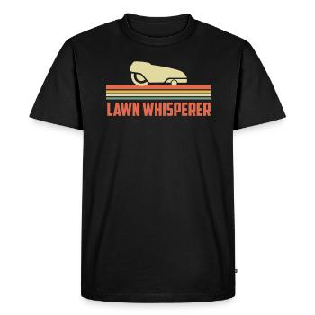 Tondeuse à gazon robotisée Lawn Whisperer - T-shirt Premium bio Homme - noir - Devant - Nico (187cm)