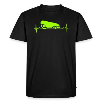 Tondeuse à gazon robotisée Lawn Whisperer - T-shirt Premium bio Homme - noir - Devant - Nico (187cm)