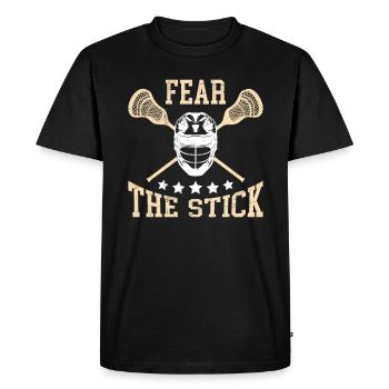 Craignez la crosse au bâton de crosse - T-shirt Premium bio Homme - noir - Devant - Nico (187cm)