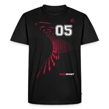 05 TRIKOT Trikotnummer Fünf Zahlen Nummer 5 Motive - Männer Premium Bio T-Shirt - Schwarz - Vorne - Nico (187cm)