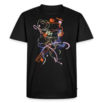 Art - Men's Premium Organic T-Shirt - black - Front - Nico (187cm)