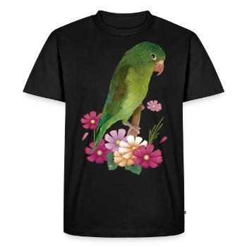 La Perruche bronzée - T-shirt Premium bio Homme - noir - Devant - Nico (187cm)