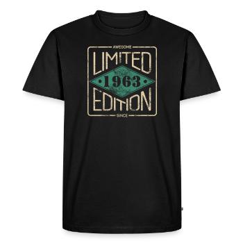 Génial depuis 1963 Retro Vintage Design - T-shirt Premium bio Homme - noir - Devant - Nico (187cm)