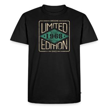 Awesome Since 1968 Retro Vintage Design - Men's Premium Organic T-Shirt - black - Front - Nico (187cm)