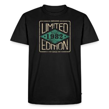 Génial depuis 1982 Retro Vintage Design - T-shirt Premium bio Homme - noir - Devant - Nico (187cm)
