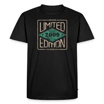 Awesome Since 2009 Retro Vintage Design - Men's Premium Organic T-Shirt - black - Front - Nico (187cm)