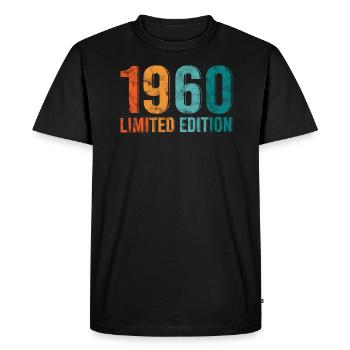 Edition Limitée Vintage 1960 Retro Vintage - T-shirt Premium bio Homme - noir - Devant - Nico (187cm)