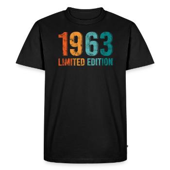 Edition Limitée Vintage 1963 Retro Vintage - T-shirt Premium bio Homme - noir - Devant - Nico (187cm)