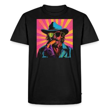 Carrot Carrot Carrot Garden Vegan Funny Vegetarian - Men's Premium Organic T-Shirt - black - Front - Nico (187cm)