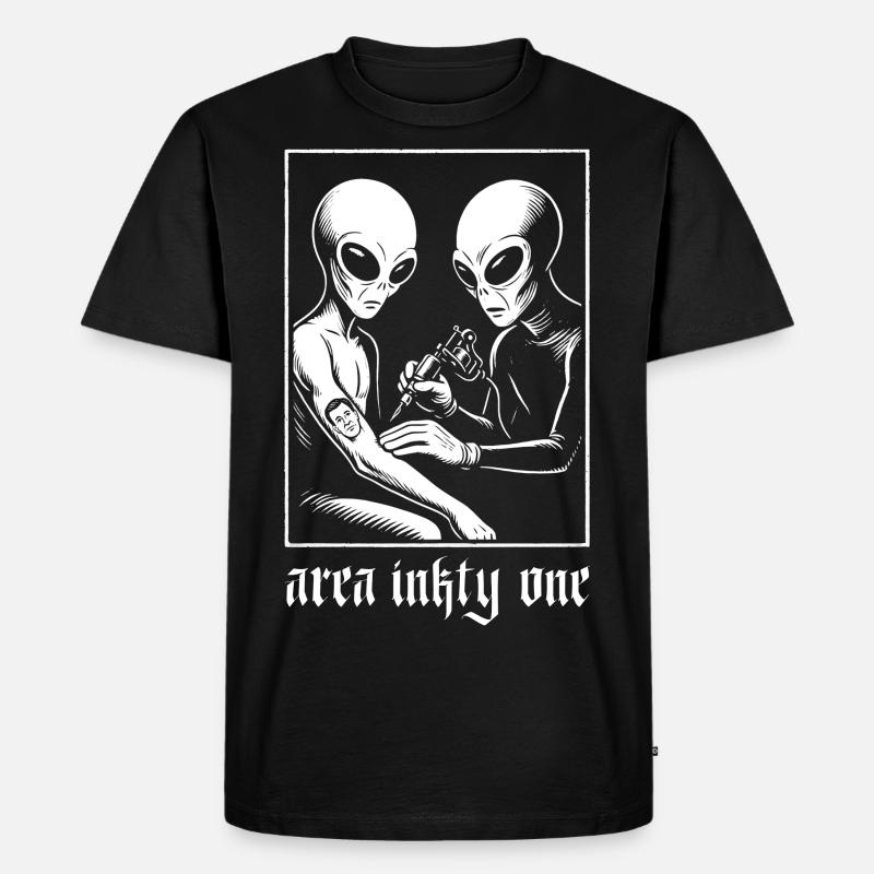 area inkty one - Männer Premium Bio T-Shirt - Schwarz