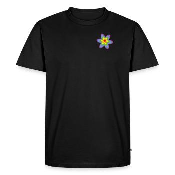 LGBTQ Flower Gay Pride LGBT Awareness Ally Retro - Men's Premium Organic T-Shirt - black - Front - Nico (187cm)