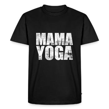 Fais du yoga - MAMA YOGA - T-shirt Premium bio Homme - noir - Devant - Nico (187cm)