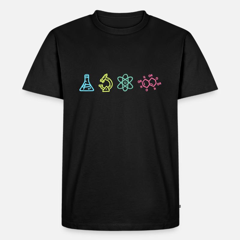 Wissenschaft Elemente - Männer Premium Bio T-Shirt - Schwarz