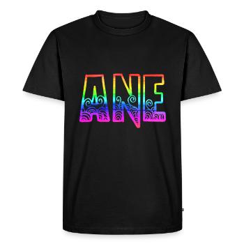 Ane RS Rainbow - Men's Premium Organic T-Shirt - black - Front - Nico (187cm)