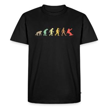 Snowboarding Retro Snowboard Evolution Snowboarder - T-shirt Premium bio Homme - noir - Devant - Nico (187cm)