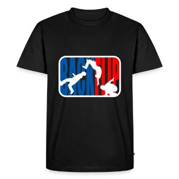 Parkour Freerunner Backflip - T-shirt Premium bio Homme - noir - Devant - Nico (187cm)