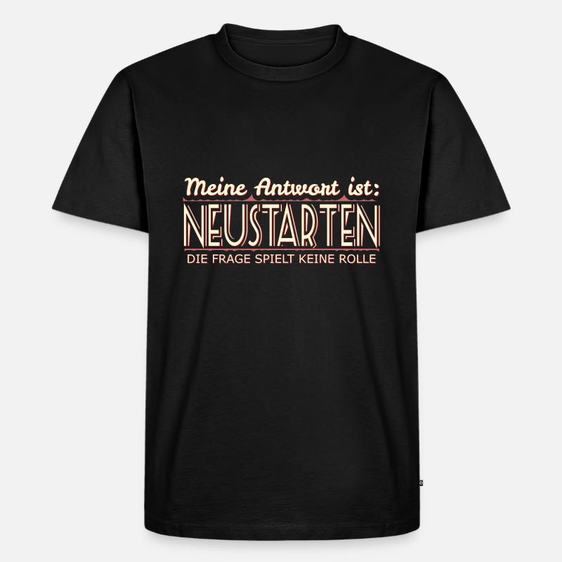 IT Informatik EDV - Männer Premium Bio T-Shirt - Schwarz