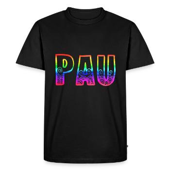 Pau rs Rainbow - Men's Premium Organic T-Shirt - black - Front - Nico (187cm)