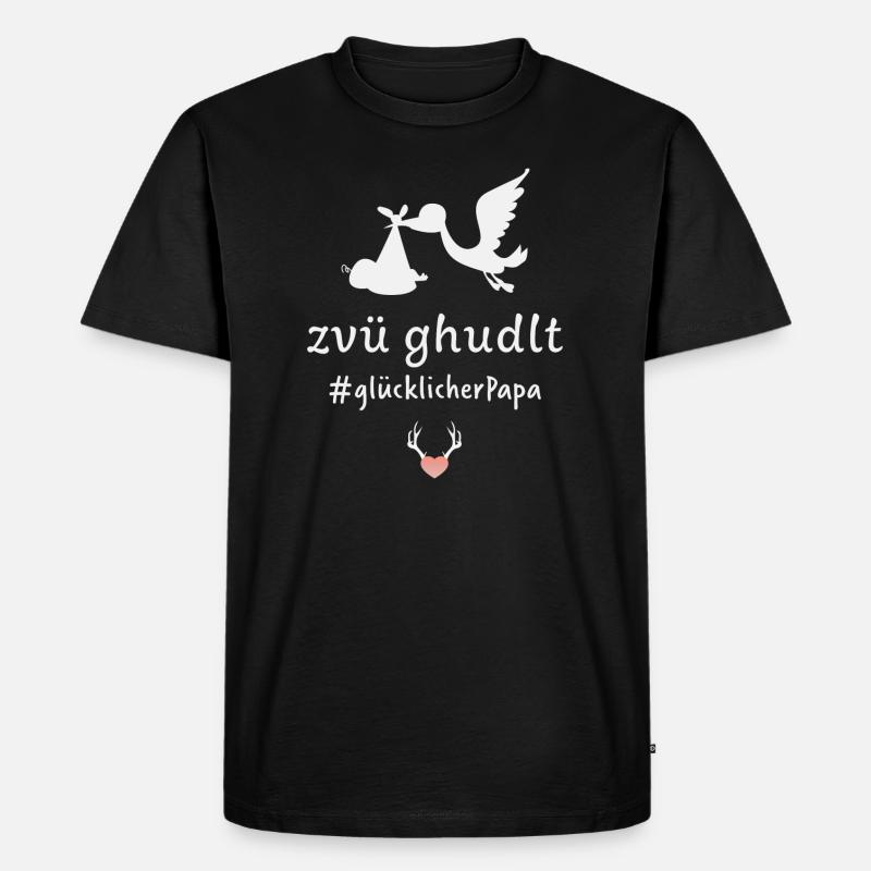 Zvü ghudlt - Männer Premium Bio T-Shirt - Schwarz