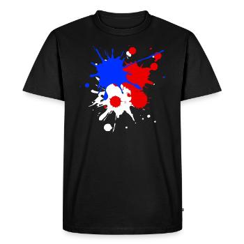 Drapeau drapeau drapeau coupe du monde - T-shirt Premium bio Homme - noir - Devant - Nico (187cm)