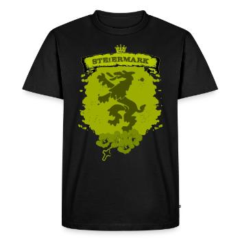 Styrie - T-shirt Premium bio Homme - noir - Devant - Nico (187cm)