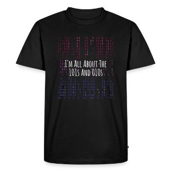 LGBT Code bisexuelles Programmieren - Männer Premium Bio T-Shirt - Schwarz - Vorne - Nico (187cm)
