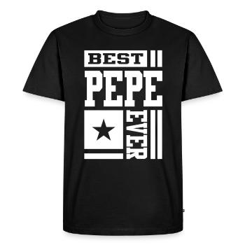 Meilleur Pepe - T-shirt Premium bio Homme - noir - Devant - Nico (187cm)