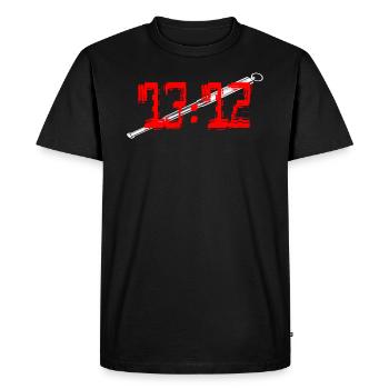1312 ACAB Streetwear - Men's Premium Organic T-Shirt - black - Front - Nico (187cm)