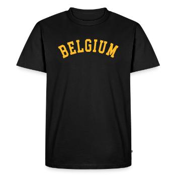 Pour les amoureux de la Belgique et du peuple belge - T-shirt Premium bio Homme - noir - Devant - Nico (187cm)