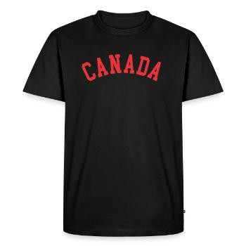 Pour les amoureux du Canada et du peuple canadien - T-shirt Premium bio Homme - noir - Devant - Nico (187cm)